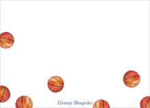 Load image into Gallery viewer, Personalized Basketball Notecards | Custom Sports Stationery | Boys Thank You Notes