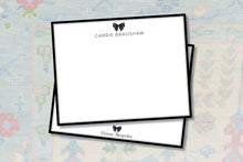 Load image into Gallery viewer, Elegant Ladies Bow Thank You Notes | Personalized Luxury Note Cards