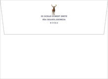 Load image into Gallery viewer, Personalized Hunting Stationery | Deer Stag Notecards | Hunter Gift