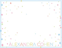 Load image into Gallery viewer, Rainbow Star Stationery | Colorful Celestial Notecards | Personalized Note Set