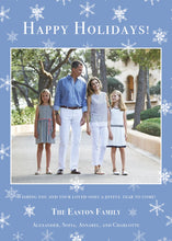 Load image into Gallery viewer, Preppy Christmas Card – Elegant Blue Wedgwood Design | Custom Holiday Cards