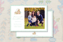 Load image into Gallery viewer, Gingerbread House Christmas Card Green