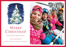 Load image into Gallery viewer, Watercolor Christmas Tree Christmas Card