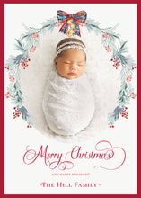 Load image into Gallery viewer, Watercolor Wreath Christmas Card