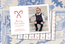 Load image into Gallery viewer, Candy Cane Christmas Card