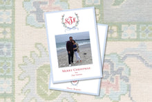 Load image into Gallery viewer, Christmas Crest Wreath Card