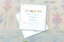 Load image into Gallery viewer, Calling All Party Animals Blue Invitation