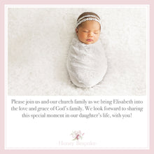 Load image into Gallery viewer, Pink Cross Watercolor Boy Baptism Invitation