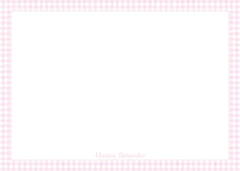 Load image into Gallery viewer, Pink Gingham Birth Announcement