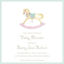 Load image into Gallery viewer, Rocking Horse Baby Shower Invitation