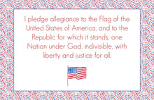 Load image into Gallery viewer, Personalized Laminated Fourth of July Watercolor Crest Placemat