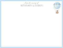 Load image into Gallery viewer, Hot Air Balloon and Bear Stationery