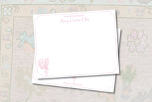 Load image into Gallery viewer, Pink Bonnet Baby Stationery