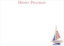 Load image into Gallery viewer, USA Sailboat Stationery