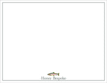 Load image into Gallery viewer, Personalized Watercolor Rainbow Trout Stationery