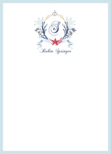 Load image into Gallery viewer, Watercolor Crest Stationery