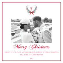 Load image into Gallery viewer, Classic Watercolor Crest Southern Christmas Card