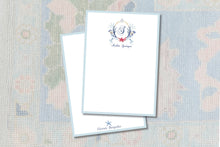 Load image into Gallery viewer, Watercolor Crest Stationery