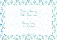 Load image into Gallery viewer, Watercolor Sea Colored Ornament Christmas Card