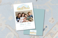 Load image into Gallery viewer, Watercolor Nativity Scene Christmas Card