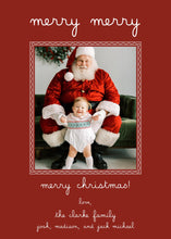 Load image into Gallery viewer, Red Elegant Christmas Card