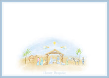 Load image into Gallery viewer, Watercolor Nativity Scene Christmas Card