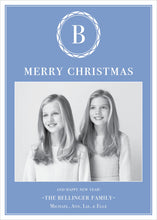 Load image into Gallery viewer, Wedgwood Blue Christmas Card