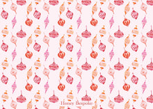 Load image into Gallery viewer, Watercolor Red Colored Ornament Christmas Card