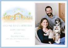 Load image into Gallery viewer, Watercolor Nativity Scene Christmas Card