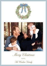 Load image into Gallery viewer, Elegant Watercolor Wreath Christmas Card