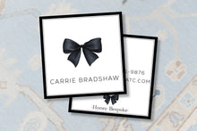 Load image into Gallery viewer, Personalized Monogram Bow Calling Card
