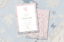 Load image into Gallery viewer, Elegant Baby Bonnet Baby Shower Invitation