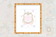 Load image into Gallery viewer, Watercolor Butterfly Crest Nursery Art Prints