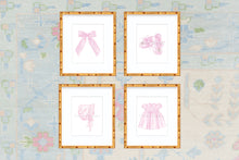 Load image into Gallery viewer, Grandmillennial Baby Girl Nursery Set Art Prints