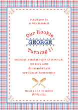 Load image into Gallery viewer, Rookie First Birthday Invitation