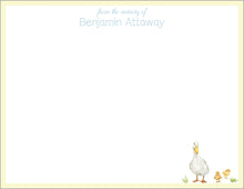 Load image into Gallery viewer, Momma Duck and Ducklings Baby Stationery