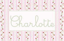Load image into Gallery viewer, Personalized Laminated Berry First Placemat