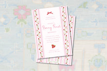 Load image into Gallery viewer, Berry First Birthday Invitation