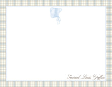 Load image into Gallery viewer, Preppy Plaid Boy Stationery