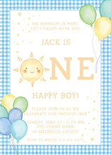 Load image into Gallery viewer, One Happy Baby Birthday Invitation