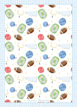 Load image into Gallery viewer, Baby's First Down Gingham Birthday Invitation