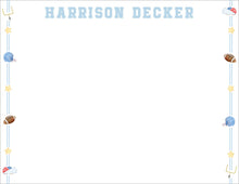 Load image into Gallery viewer, Football Thank You Notes - Babys First Down Stationery Set