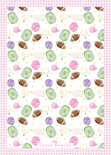 Load image into Gallery viewer, Pink First Down Birthday Invitation