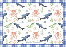 Load image into Gallery viewer, Shark Themed Birthday Invitation