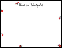 Load image into Gallery viewer, Personalized Ladybug Stationery