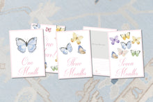 Load image into Gallery viewer, Watercolor Butterfly Baby Milestone Cards