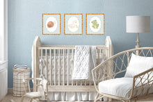 Load image into Gallery viewer, Watercolor Nursery Art Prints with Duck, Frog, and Snail