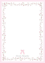 Load image into Gallery viewer, Birth Announcement Card Pink Floral Bow | Personalized Newborn Photo
