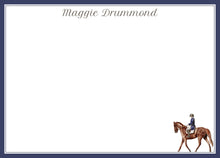 Load image into Gallery viewer, Equestrian Stationery Set | Horse Notecards | Personalized Horse Gift

