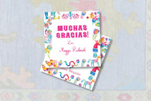 Load image into Gallery viewer, Otomi Fiesta Gift Tags | Cinco de Mayo Stickers | Mexican Enclosure Cards
